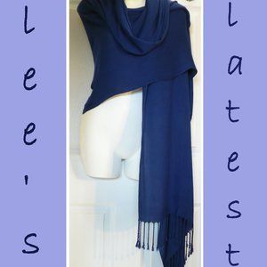 Liz Claiborne Blue Shawl/Wrap/Scarf
